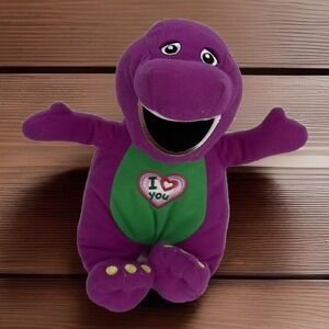 Barney Vintage Singing Dinosaur  Plush Sing "I Love You song" 10 in.  Works